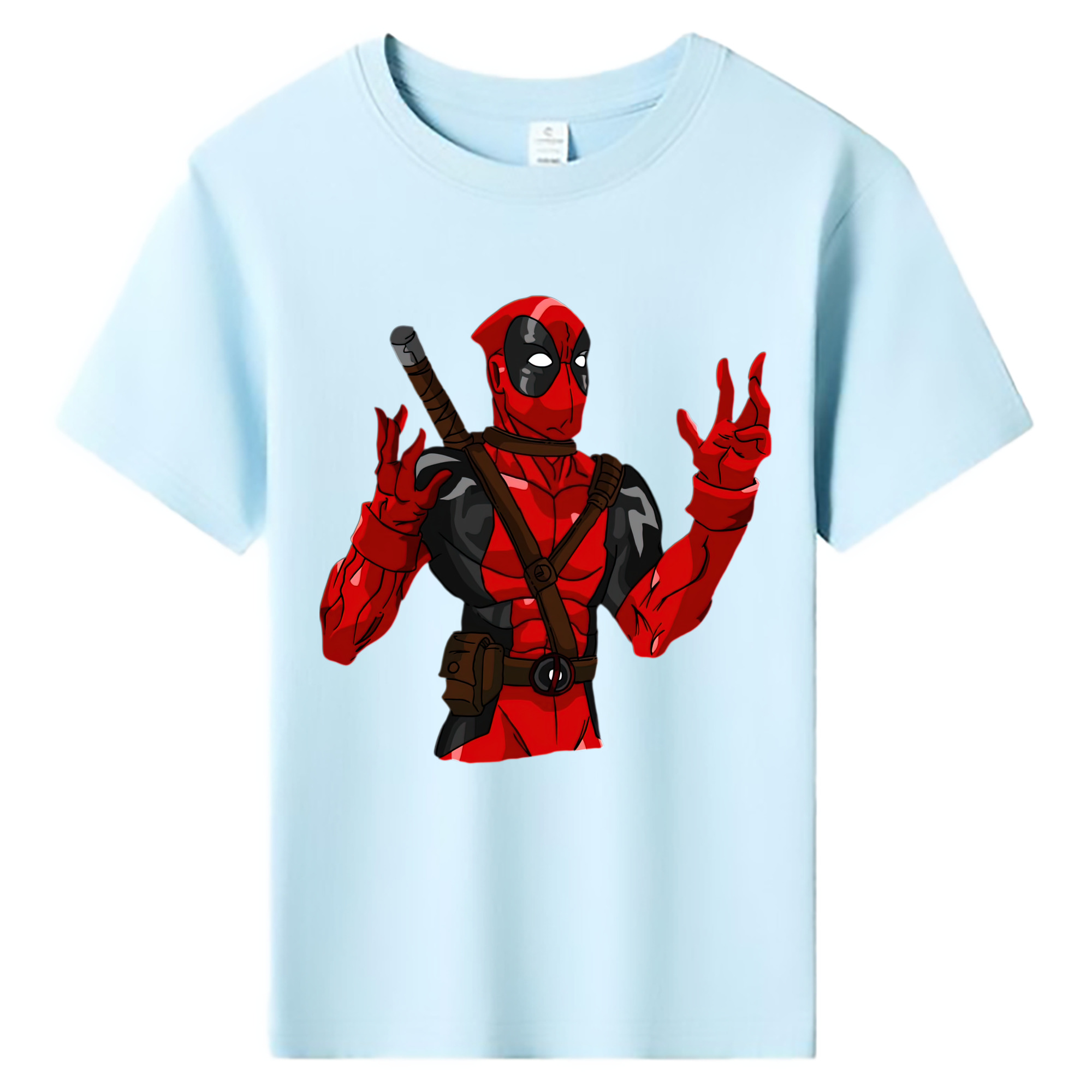 （画像用） Deadpool デッドプール 綿100％キッズTシャツ（フロントプリント）